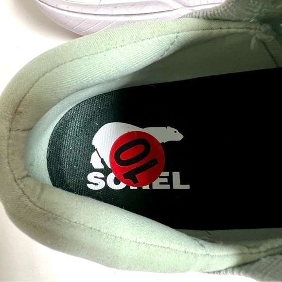 SOREL Explorer Blits Stride Lace Sneakers mint Green women’s NWOT size 10